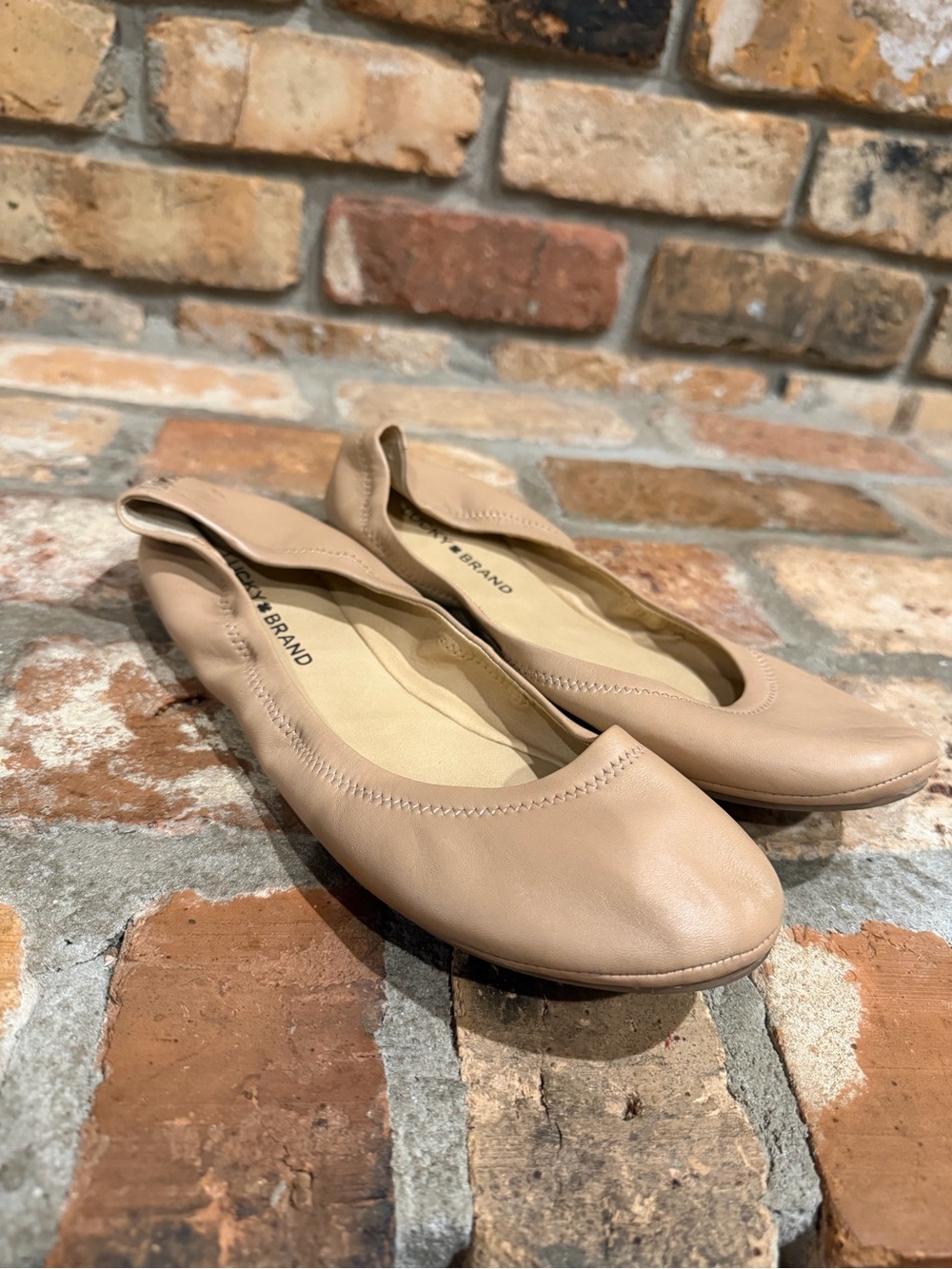 Lucky Brand Classic Nude Ballet Flats - sz 10